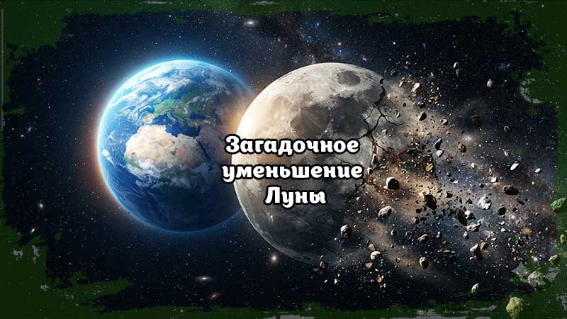Загадочное уменьшение Луны: визуализация разрушения поверхности спутника и риски для Земли.